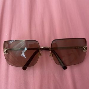 Vintage Chanel Rimless Sunglasses